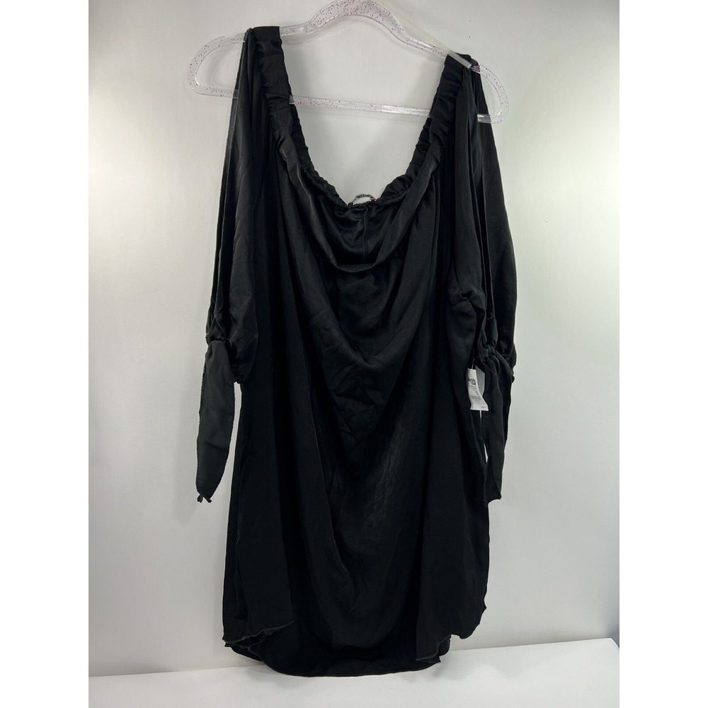 Charlotte Russe Black NWT 3/4 Split Sleeve Off The Shoulder Dress Womens Size 3X